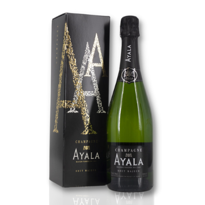 Ayala Brut Majeur champagne met giftbox
