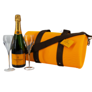 Veuve Clicquot Traveller Bag mit braunem Schulterriemen kaufen