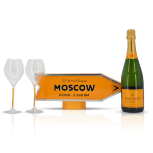 Veuve Clicquot Arrow Moscow met 2 glazen