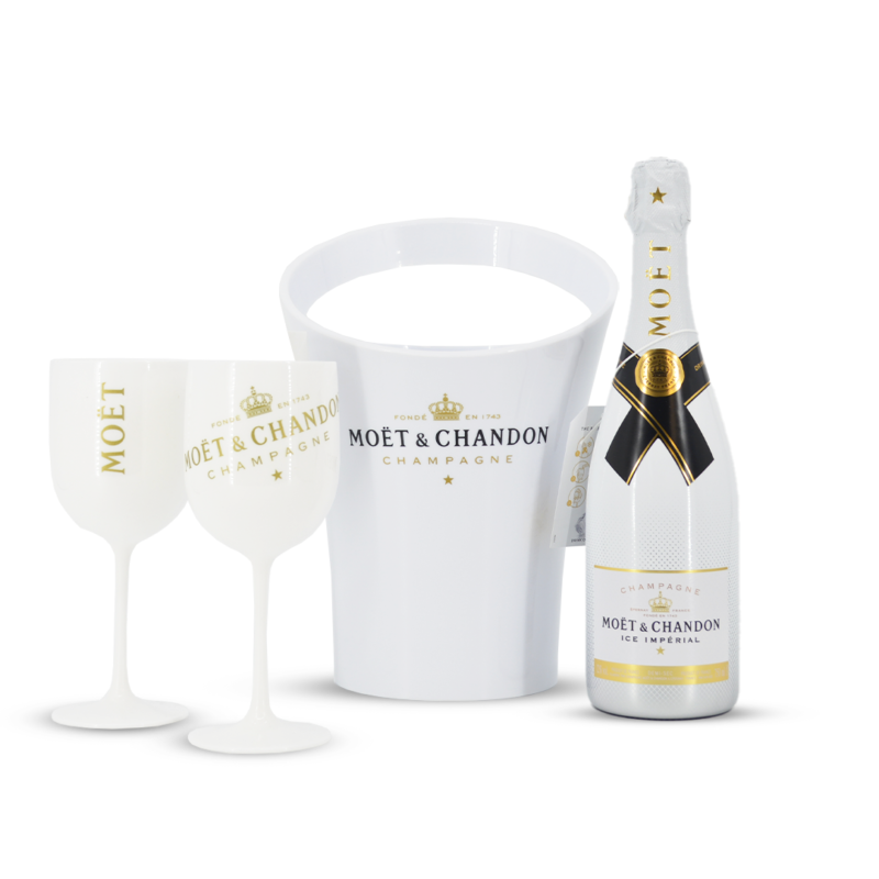 Moët & Chandon Ice Imperial met witte cooler en 2 glazen