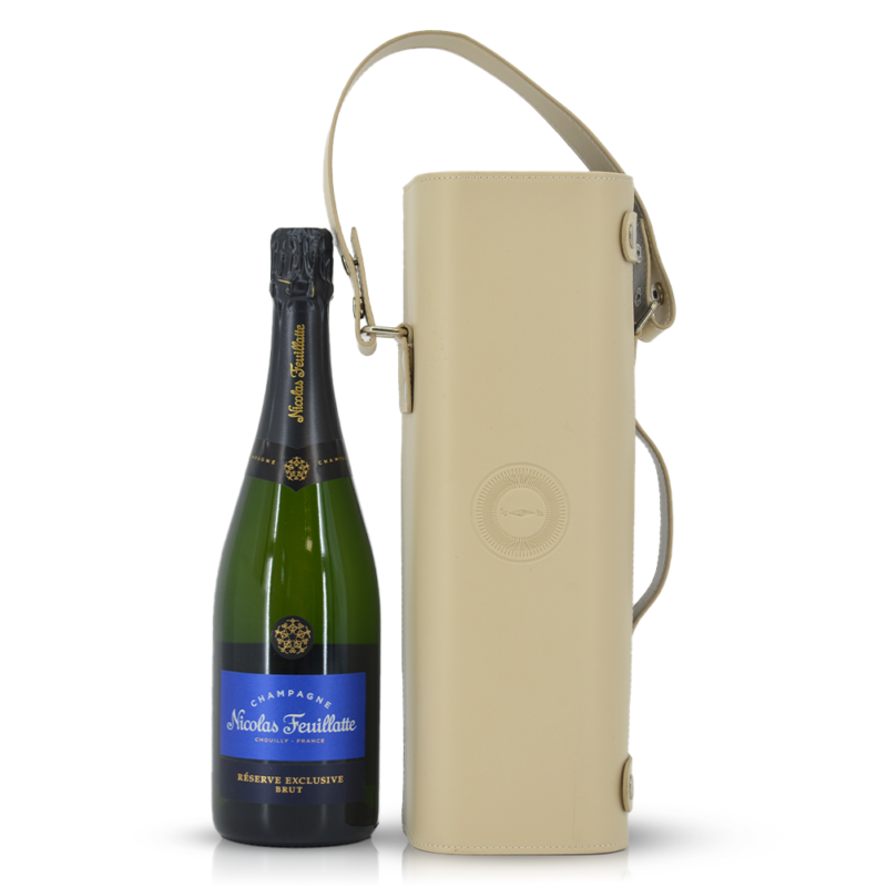 Nicolas Feuillatte Reserve Exclusieve Brut in leren koffertje