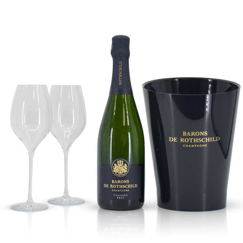 Barons de Rothschild Millésime 2016 met cooler en 2 glazen