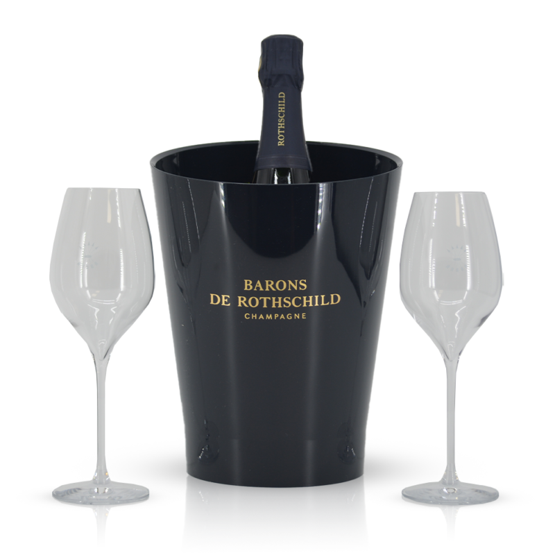 Barons de Rothschild Millésime 2016 met cooler en 2 glazen