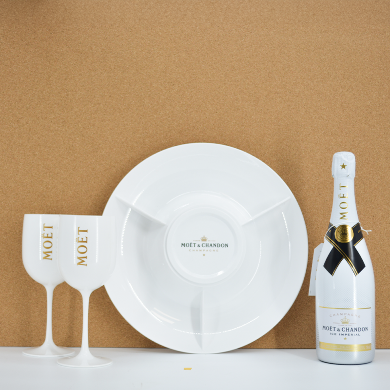 Moët & Chandon Ice Imperial met serveerschaal en 2 glazen