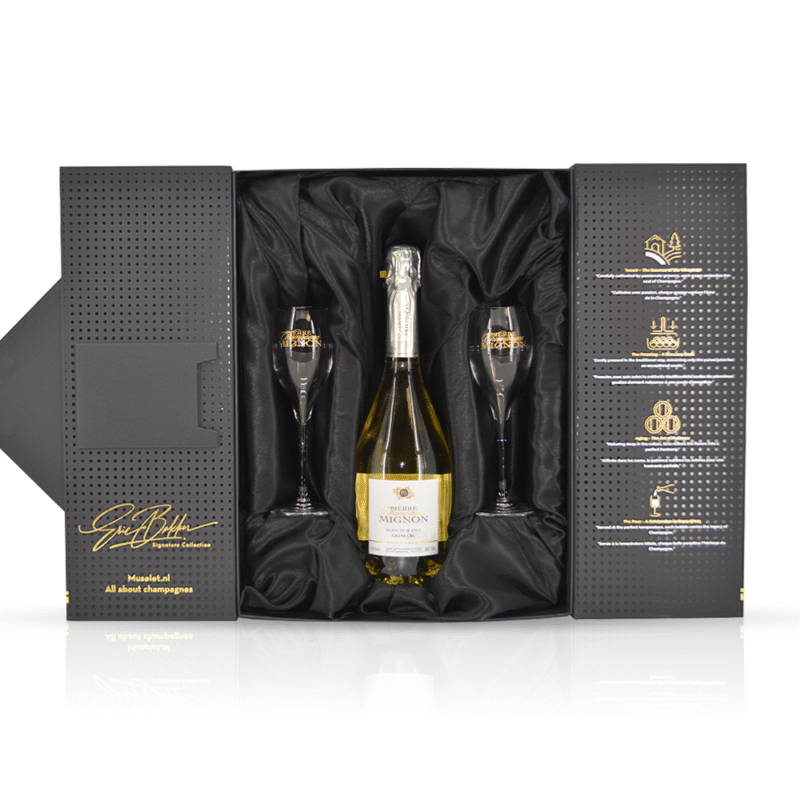 Pierre Mignon Blanc de Blancs Grand Cru in exclusieve geschenkverpakking