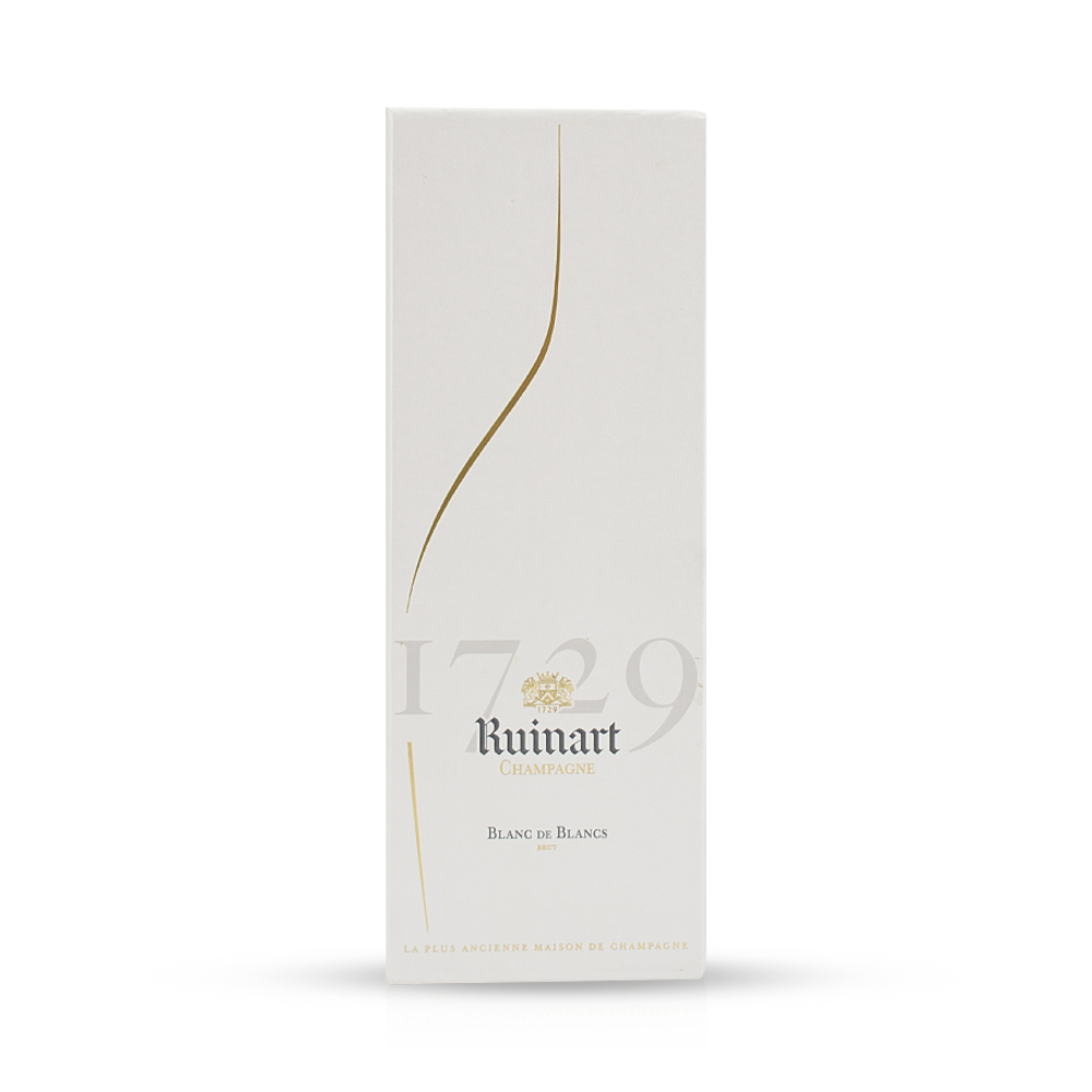 Dummy fles Ruinart Blanc de Blancs in geschenkdoos