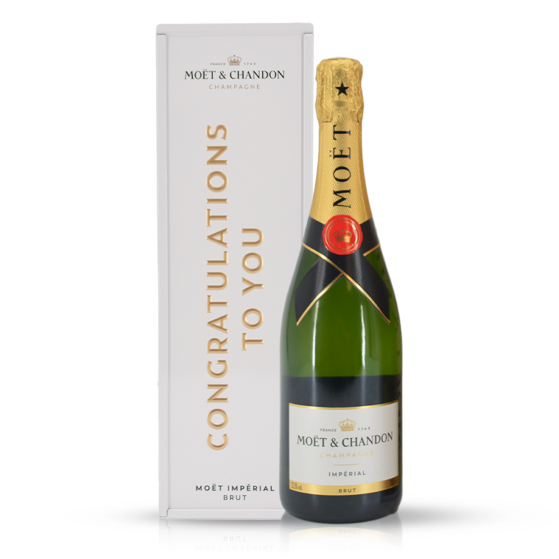 Moët & Chandon Brut Impérial in giftbox congratulations to you