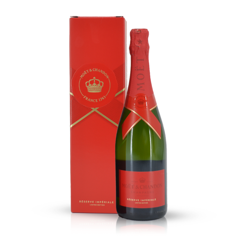 Moët & Chandon Red Limited Edition + 2 glazen kopen? Nu slechts € 84,95
