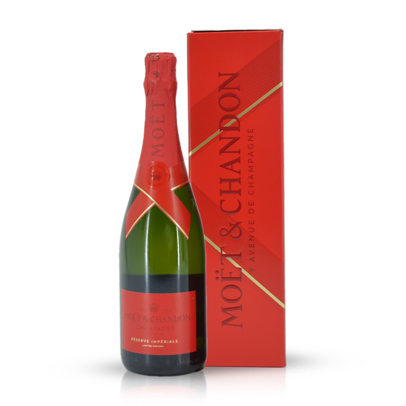 Moët & Chandon Red Limited Edition + 2 glazen kopen? Nu slechts € 84,95