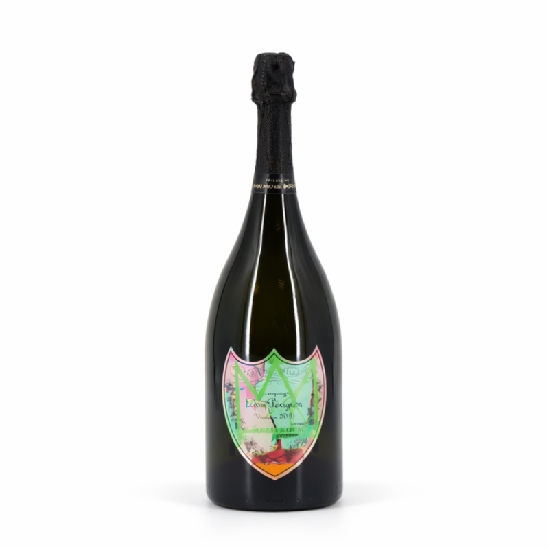 Dummy fles Dom Perignon Vintage 2015 x Jean Michel Basquiat groen