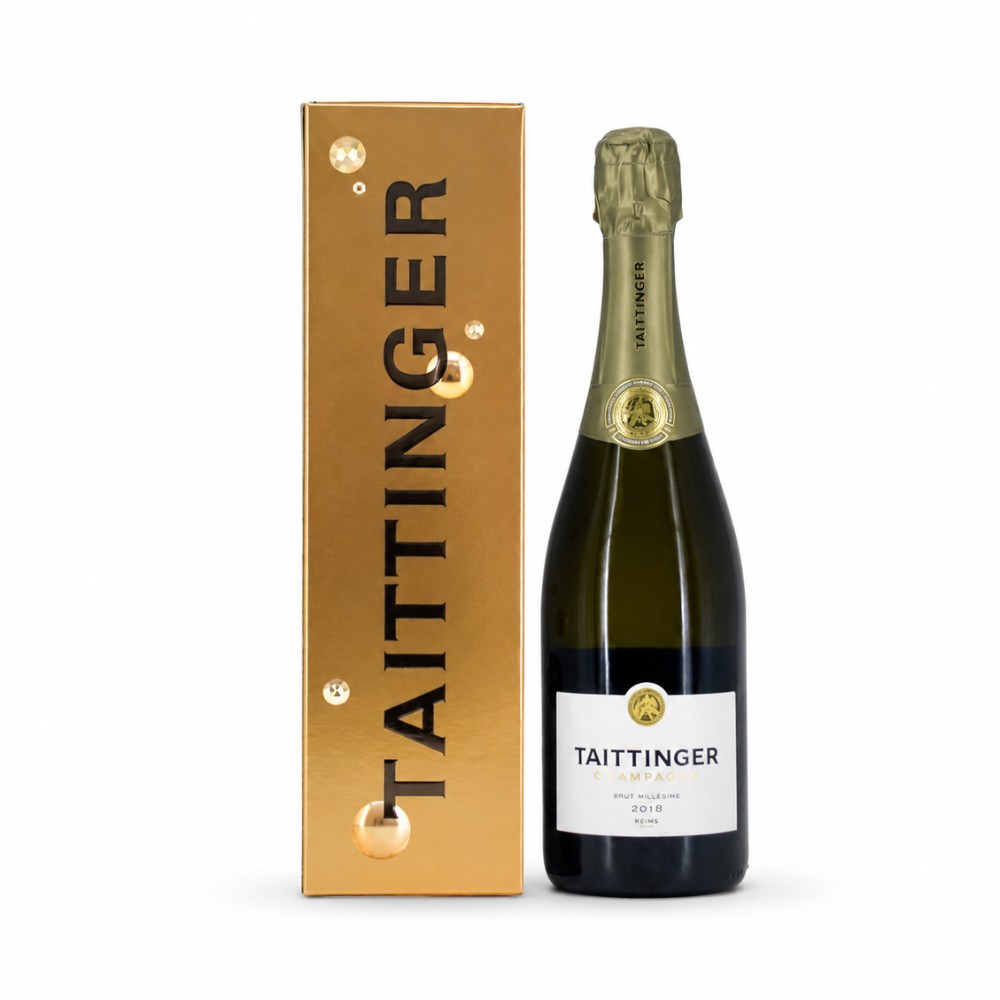 Taittinger Brut Jahrgangswein 2018 in Geschenkbox