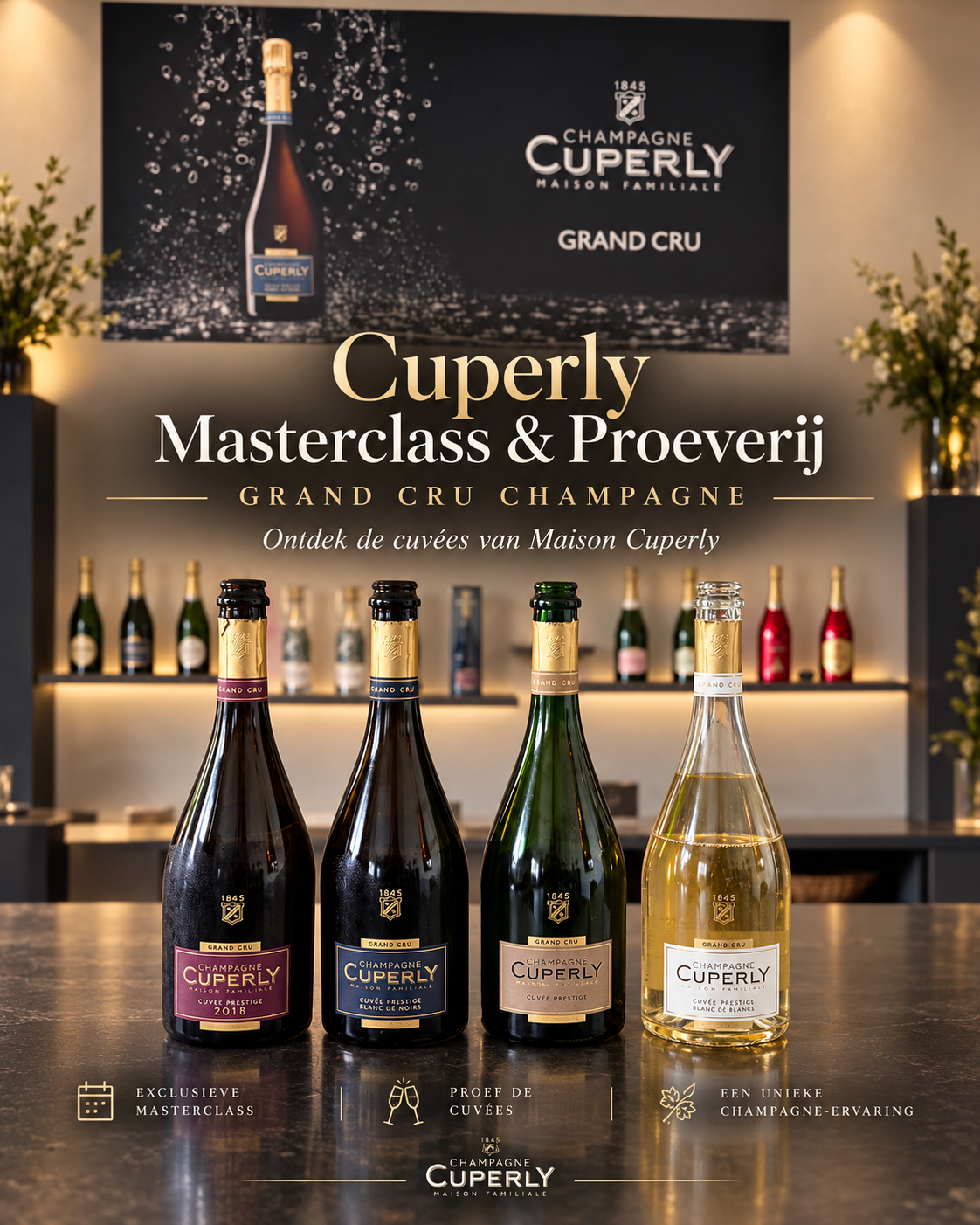 Exklusive Masterclass Grand Cru Champagne mit Cuperly – 1. Oktober 2026 (1 Ticket)