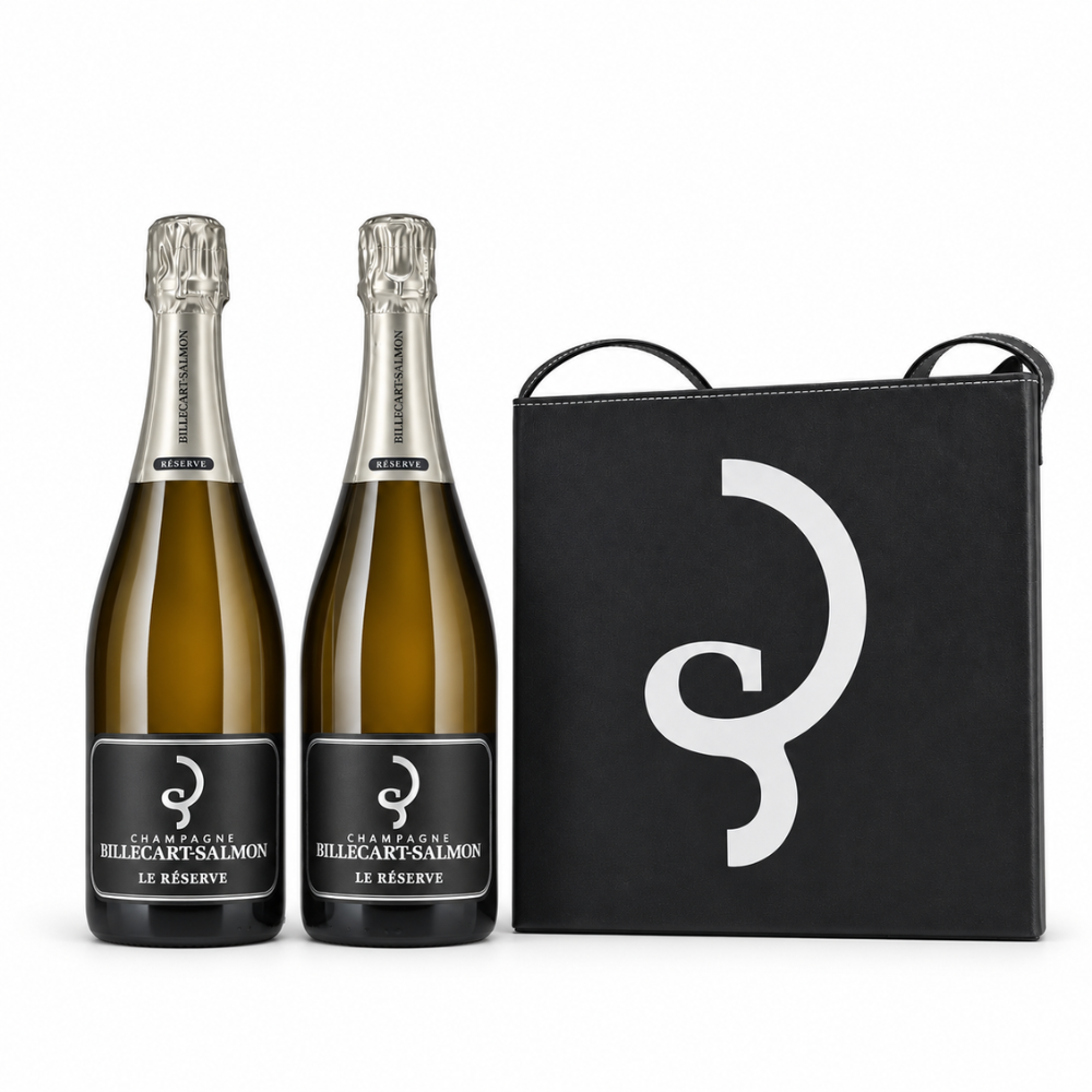 2 Flaschen Billecart Salmon Le Brut mit Kühltasche