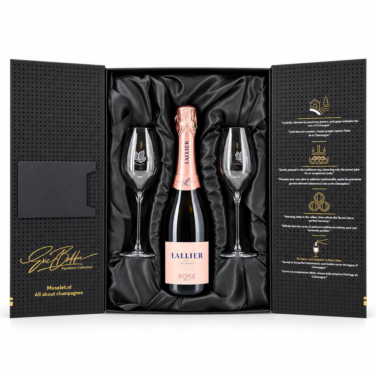 Lallier Rose in exklusiver Geschenkverpackung