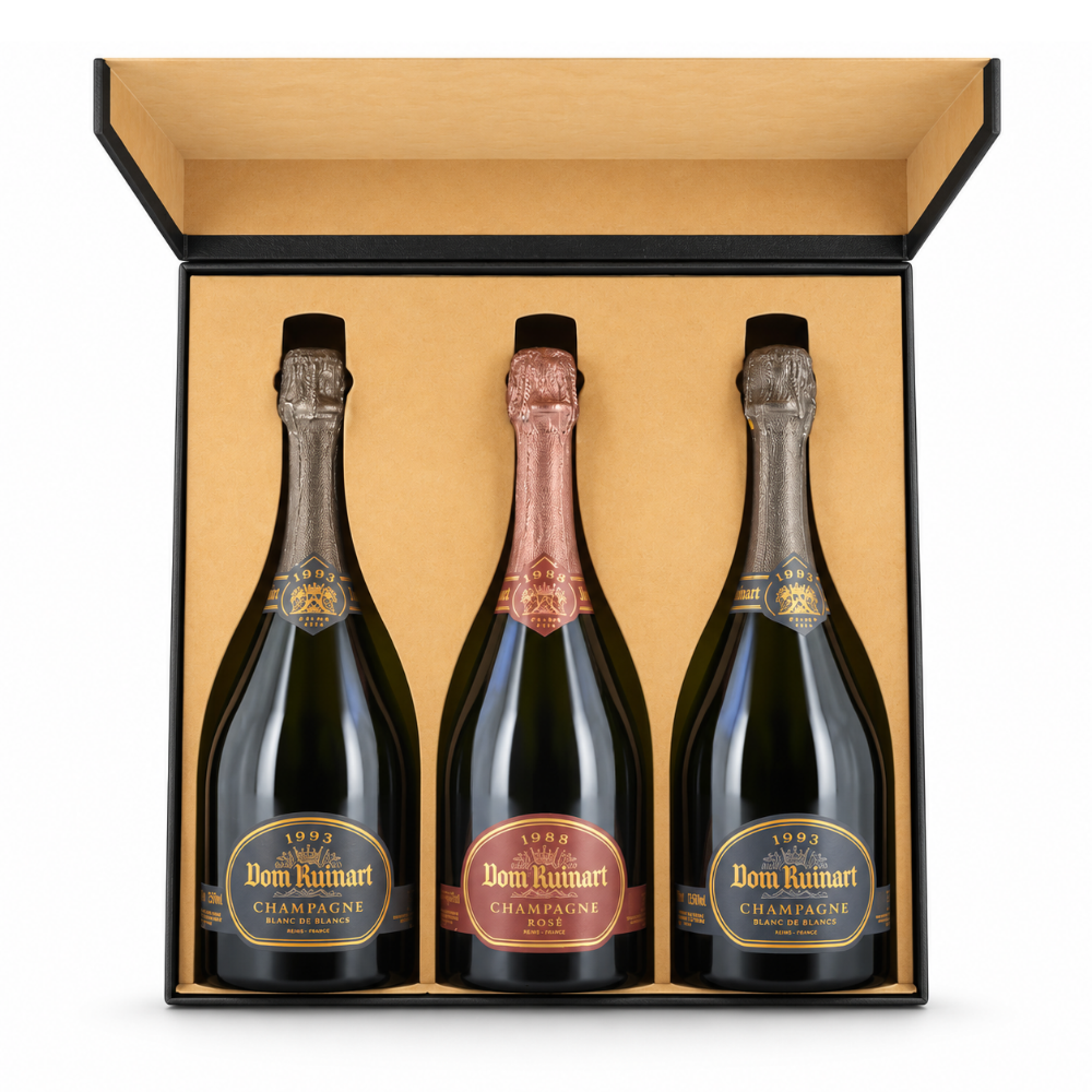 3 Dummyflaschen Ruinart in Geschenkbox