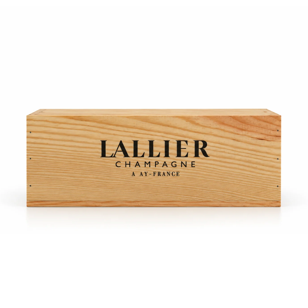 Lallier Oevrage Grand Cru Extra Brut in houten kist